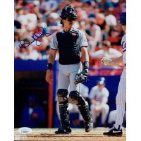 Benito Santiago Florida Marlins Signed 8x10 Glossy Photo JSA Authenticated