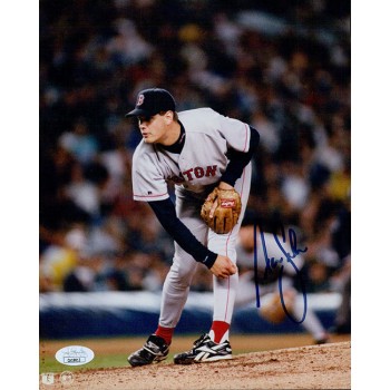 Aaron Sele Boston Red Sox Signed 8x10 Glossy Photo JSA Authenticated Wearing Aaron Sele Boston Red Sox Signed 8x10 Glossy Photo JSA Authenticated Wearing