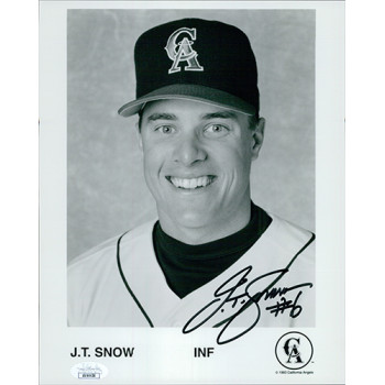 JT Snow California Angels Signed 8x10 Glossy Photo JSA Authenticated JT Snow California Angels Signed 8x10 Glossy Photo JSA Authenticated
