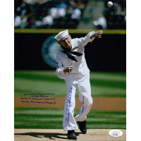 Burke Waldron Seattle Mariners WWII Signed 8x10 Matte Photo JSA Authenticated