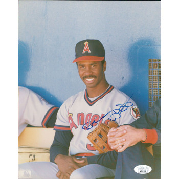 Devon White California Angels Signed 8x10 Glossy Photo JSA Authenticated Devon White California Angels Signed 8x10 Glossy Photo JSA Authenticated