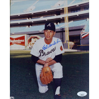 Hoyt Wilhelm Atlanta Braves Signed 8x10 Glossy Photo JSA Authenticated