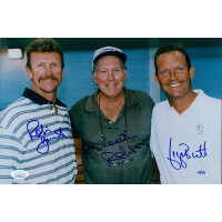 Robin Yount, Brooks Robinson & George Brett Signed 8x12 Photo JSA Authenticated Robin Yount, Brooks Robinson & George Brett Signed 8x12 Photo JSA Authenticated