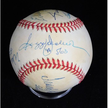 500 Home Run Club Signed OAL Baseball by 7 JSA Authenticated Jackson/Mays/Murray