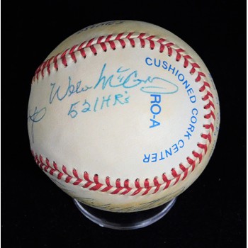 500 Home Run Club Signed OAL Baseball by 7 JSA Authenticated Jackson/Mays/Murray