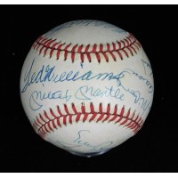 500 Home Run Club Signed ONL Baseball by 11 JSA Authenticated Mantle/Mays/Aaron