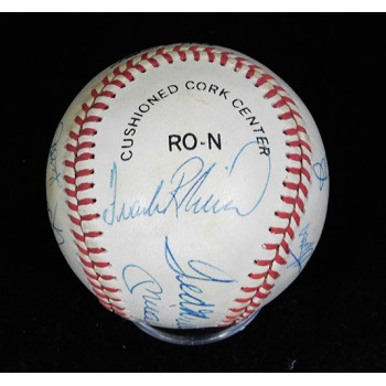 500 Home Run Club Signed ONL Baseball by 11 JSA Authenticated Mantle/Mays/Aaron