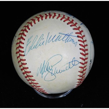 500 Home Run Club Signed ONL Baseball by 11 JSA Authenticated Mantle/Mays/Aaron