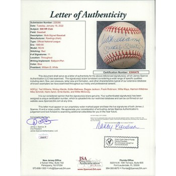 500 Home Run Club Signed ONL Baseball by 11 JSA Authenticated Mantle/Mays/Aaron 500 Home Run Club Signed ONL Baseball by 11 JSA Authenticated Mantle/Mays/Aaron
