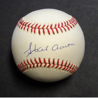 Hank Aaron Signed Rawlings National League Baseball JSA Authenticated