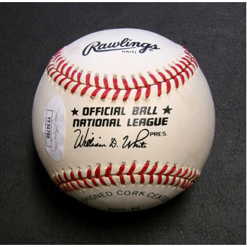 Hank Aaron Signed Rawlings National League Baseball JSA Authenticated