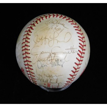 All-Stars 1989 Signed Baseball by 29 JSA Authenticated Nolan Ryan Kirby Puckett