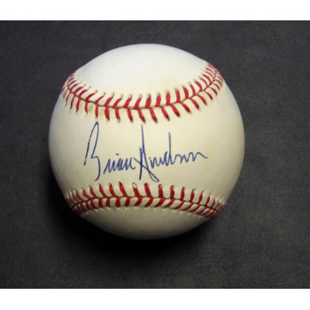Brian Anderson Signed Official American League Baseball JSA Authenticated
