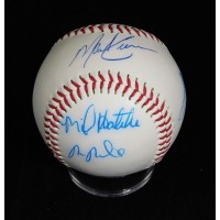 Anaheim Angels Players & Coaches Baseball by 7 JSA Authenticated Hatcher Fyhrie