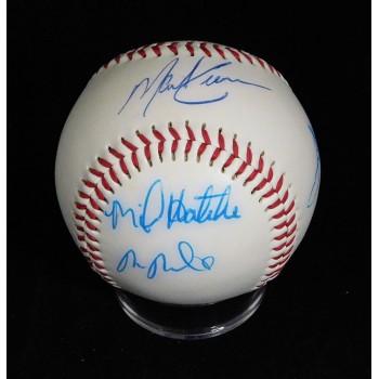 Anaheim Angels Players & Coaches Baseball by 7 JSA Authenticated Hatcher Fyhrie