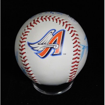 Anaheim Angels Players & Coaches Baseball by 7 JSA Authenticated Hatcher Fyhrie