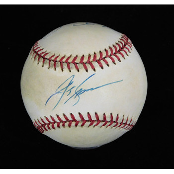 California Angels JT Snow Jim Edmonds Signed OAL Baseball JSA Authenticated