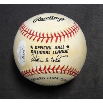 Billy Ashley Signed Official Rawlings National League Baseball JSA Authenticated