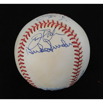 Berra Kiner Fingers Robinson Palmer Snider Signed Baseball JSA Authenticated