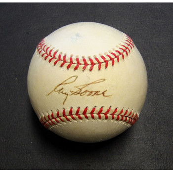 Ray Boone Signed Official American League Baseball JSA Authenticated