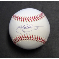 Julio Borbon Signed Rawlings MLB Major League Baseball JSA Authenticated