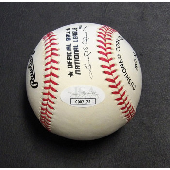 Frenchy Bordagaray Signed Rawlings National League Baseball JSA Authenticated