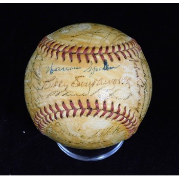 Boston Braves 1948 Team Signed Spalding ONL Baseball by 25 JSA Authenticated