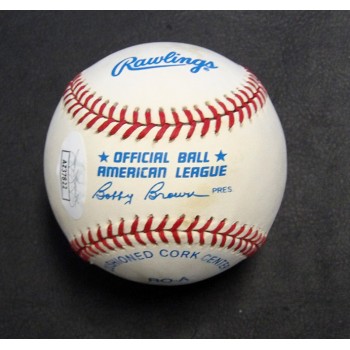 Bert Campaneris Signed Rawlings American League Baseball JSA Authenticated