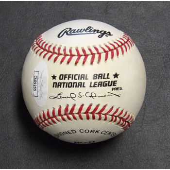 Del Crandall Signed Official Rawlings National League Baseball JSA Authenticated