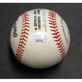 Del Crandall Signed Official Rawlings National League Baseball JSA Authenticated