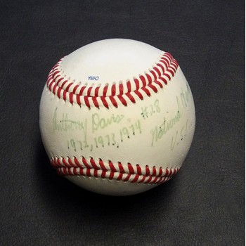 Anthony Davis USC Trojans Signed Official League Baseball JSA Authenticated