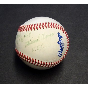 Anthony Davis USC Trojans Signed Official League Baseball JSA Authenticated