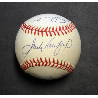 Sandy Koufax Tommy Lasorda Duke Snider Signed Baseball JSA Authenticated Dodgers