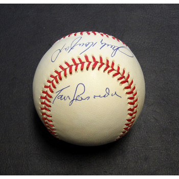 Sandy Koufax Tommy Lasorda Duke Snider Signed Baseball JSA Authenticated Dodgers