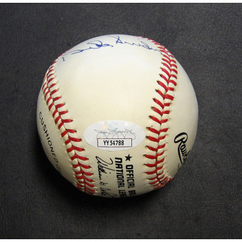 Sandy Koufax Tommy Lasorda Duke Snider Signed Baseball JSA Authenticated Dodgers
