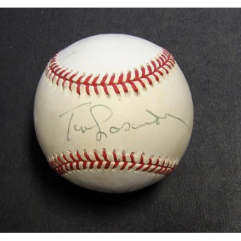 Dodgers Tommy Lasorda Mike Scoscia Orel Hershiser Signed Baseball JSA Authentic