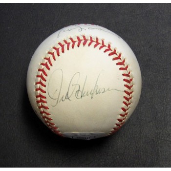 Dodgers Tommy Lasorda Mike Scoscia Orel Hershiser Signed Baseball JSA Authentic