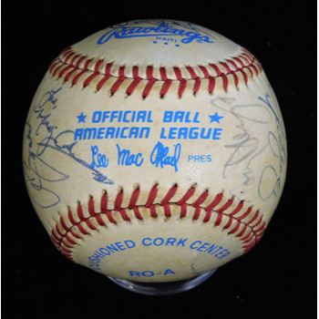 Famous Personalities Signed Official AL Baseball by 10 JSA Authenticated