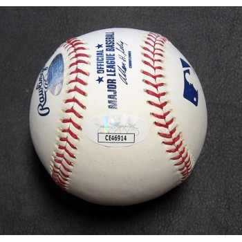 Bob Feller Signed Inscribed Rawlings Major League Baseball JSA Steiner Authentic