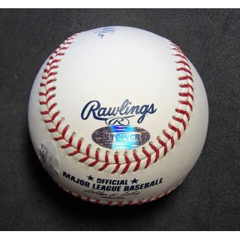 Bob Feller Signed Inscribed Rawlings Major League Baseball JSA Steiner Authentic