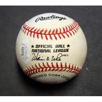 Cliff Floyd Signed Rawlings National League Baseball JSA Authenticated