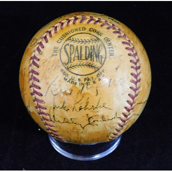 New York Giants 1954 Team Signed National League Baseball 27 JSA Authenticated