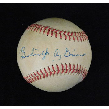 Burleigh Grimes Pirates Signed National League Baseball JSA Authenticated