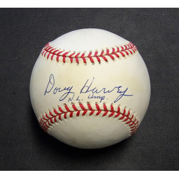 Doug Harvey Signed Official Rawlings National League Baseball JSA Authenticated