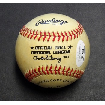 Billy Herman Signed Official Rawlings National League Baseball JSA Authenticated