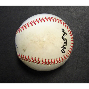 Norm Larker Signed Official Rawlings National League Baseball JSA Authenticated