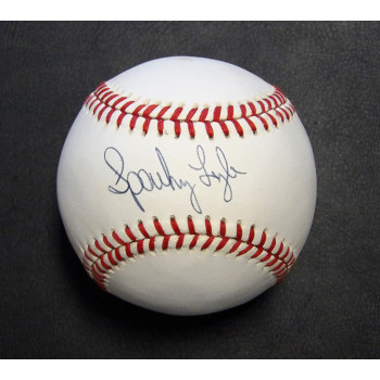 Sparky Lyle Signed Official Rawlings American League Baseball JSA Authenticated