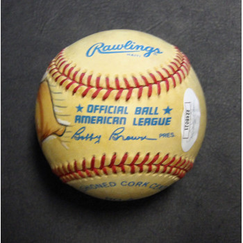 Mickey Mantle Signed Painted Rawlings American League Baseball JSA Authenticated