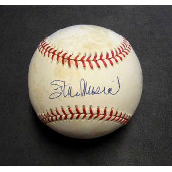 Stan Musial Signed Rawlings National League Baseball JSA Authenticated Toning