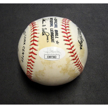 Stan Musial Signed Rawlings National League Baseball JSA Authenticated Toning